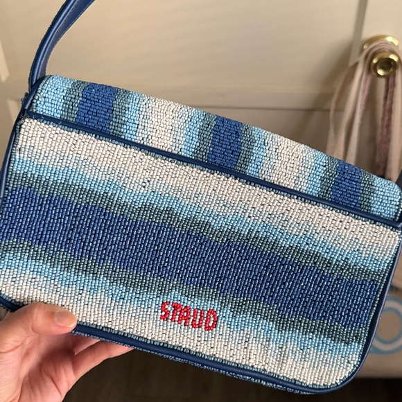 LIKE NEW STAUD Tommy Beaded Bag, Ride the Wave - Picture 6 of 9